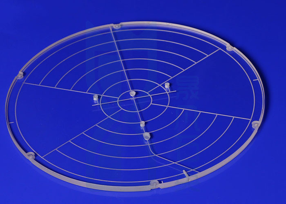 High Transmittance Quartz Glass Plate cắt trong suốt cho UV Light Laser Boring
