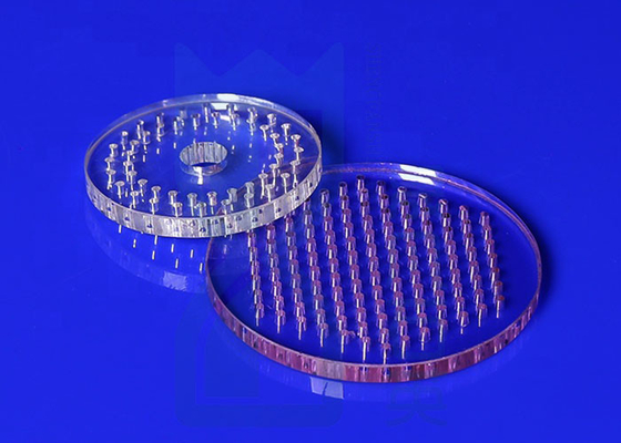 High Transmittance Quartz Glass Plate cắt trong suốt cho UV Light Laser Boring