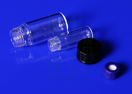Fused Silica Quartz Glass Reagent Bottle Purity Transparent With Screw Caps