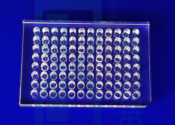 Máy gia công thủy tinh chính xác bằng thạch anh Tấm Hemagglutination SIO2 96 Giếng