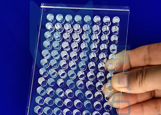 Máy gia công thủy tinh chính xác bằng thạch anh Tấm Hemagglutination SIO2 96 Giếng