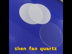 Clear Step Fused Quartz Plate Đánh bóng cửa sổ trong suốt Không có bọt khí