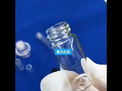 Chai thủy tinh thạch anh chịu ăn mòn với nắp vặn trong suốt