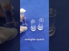 Ống nghiệm thạch anh tinh khiết kháng kiềm Làm sạch miệng đất cho phòng thí nghiệm