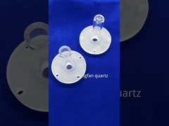 Áp lực tùy chỉnh ống sưởi bằng thạch anh bền cao minh bạch ống thạch anh chân không niêm phong