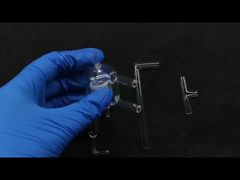 Dụng cụ thí nghiệm phòng thí nghiệm khoa học silicon hợp nhất, ống ngưng tụ Graham thạch anh, hàm lượng SiO2 99,9% chống ăn mòn