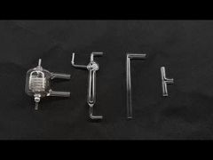 Dụng cụ thí nghiệm phòng thí nghiệm khoa học silicon hợp nhất, ống ngưng tụ Graham thạch anh, hàm lượng SiO2 99,9% chống ăn mòn