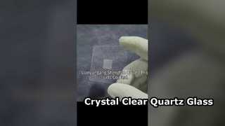 Tấm thủy tinh thạch anh silic hợp nhất tùy chỉnh CNC có độ truyền qua cao