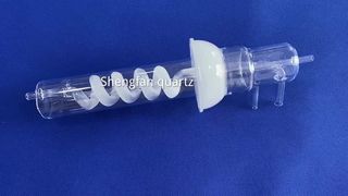 Nhà máy sản xuất ống thủy tinh thạch anh 99,99% có độ tinh khiết cao Ống xoắn ốc chịu nhiệt độ cao tùy chỉnh