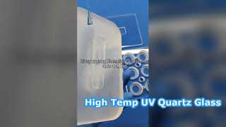 Nhiệt độ cao trong suốt JGS1 JGS2 Tấm thủy tinh thạch anh UV Chất nền thạch anh quang học