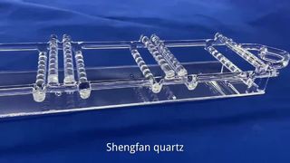 Thuyền thạch anh trong suốt chịu được axit có độ chính xác cao Thuyền thạch anh bán dẫn